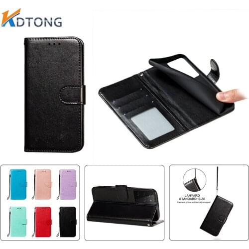 Solid Color Wallet Card Slot Phone Case For Samsung Galaxy S30 S21 S20 S10 S9 Plus Note 20 10 9 Ultra Pro Lite Shockproof Cases