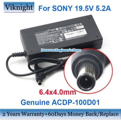 Genuine ACDP-100D01 APDP-100A1A AC Power Supply Adapter KDL-43W755C for Sony 19.5V 5.2A LED TV KDL-43W800C KDL-42W705B Adapter