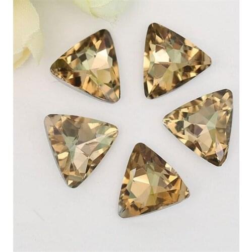 Lt Topaz Color pointback crystal rhinestone 8mm-23mm loose faceted glass rhinestone for clothing accessories jewelry making
