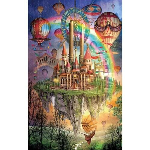 Fantasy Fairy Tale Castle 2000 Piece Puzzle Wooden HD Children Educational Toy Gift Adult Puzzle Decoration Painting