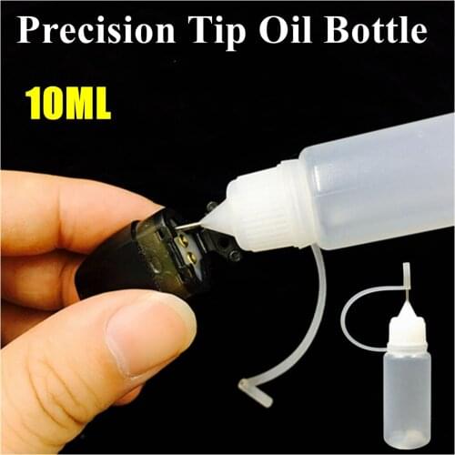 10ML Needle Tip Glue Bottle Squeeze Plastic Bottle Dispensing Needle Sealing Cap for Relx Classic Infinity Essential Pod