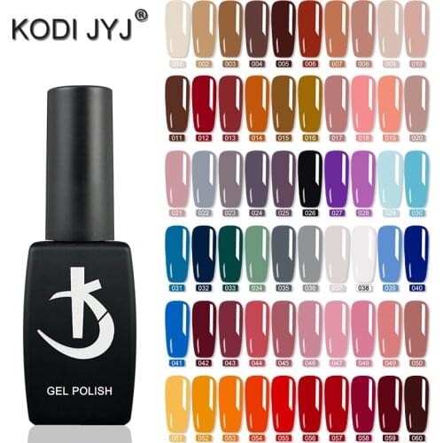 KODI Latest 60 Colors Semi-permanent Varnish Soak Off uv led Gellac Semipermanent Nail Polish Manicure Gel Polish Hybrid Enamel