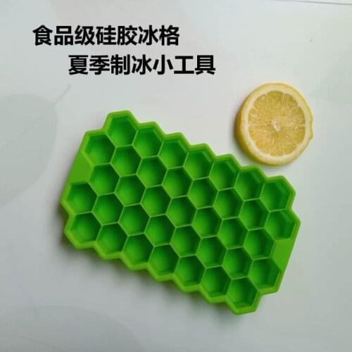 Factory Direct Edible Silicon Honeycomb Ice Grid with Lid 37 Silicone Ice Making Mold