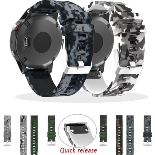 22MM Band Silicon Strap For Garmin Fenix 5 5Plus 6 6Pro Watchband For Garmin Approach S60 Forerunner 935 Quick Release WatchBand