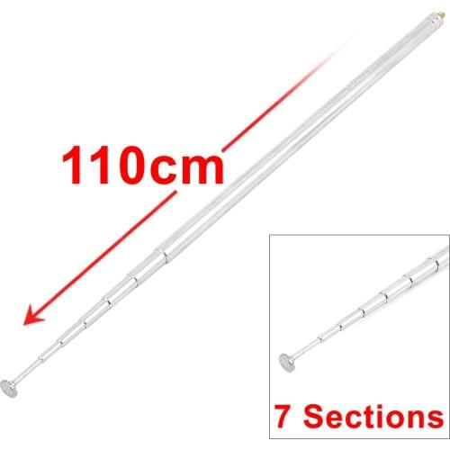 110cm Long Universal Remote Controller 7 Sections Telescopic Antenna Aerial for Car