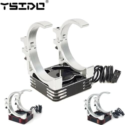 16000RPM Motor Fast Cooling Fan 40mm Aluminum Fan w/ holder for 1/10 1/8 RC Car 4068 4082 4092 4074 4274 4268 Brushless Motor