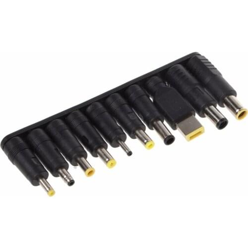 10Pcs/Set 5.5x2.1mm Multi-type Female To DC Male Jack Plug Combo For Laptop AC Power Connector Adapter