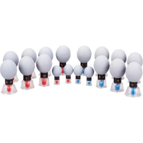 18pcs Vacuum Cups Set TCM Magnetic Therapy Acupressure Suction Cup Meridian Massage Jars with cream