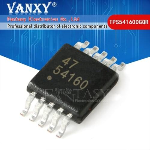 10pcs TPS54160 TPS54160DGQR 54160 MSOP10 1.5-A, 60-V, STEP-DOWN SWIFT DC/DC CONVERTER WITH ECO-MODE