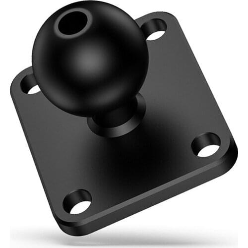 AU05 -Aluminum Square Mounting Base with 1 Inch ( 25mm ) Ball Head Adapter for Mobile Phone GPS Navigation Devices