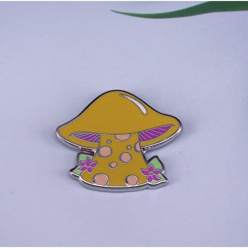 Mushroom Flowers Brooch
