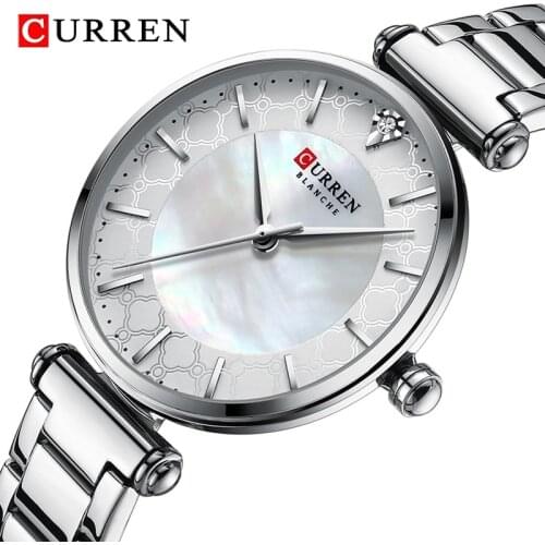 CURREN Top Brand Women Watches Waterproof Quartz Ladies Watch Stainless Steel Fashion Bracelet Wrist Watch Relogio Feminino