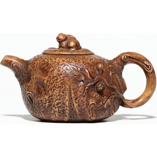 Yixing Purple Clay Teapot Teapot Raw Ore Section Mud Jade Rabbit Imitation Old Pot Household Teapot Chinese Tea Set