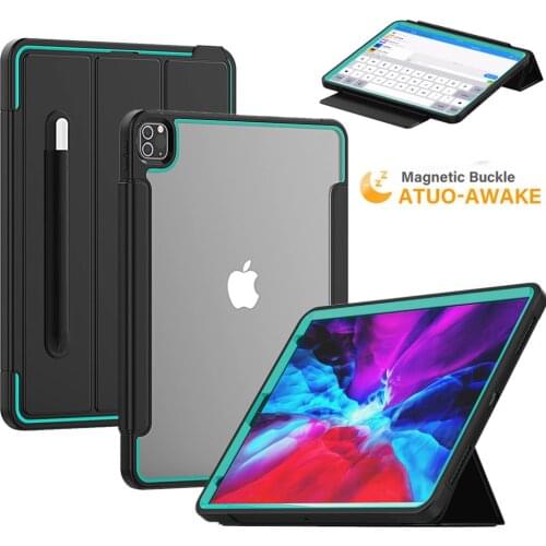 Case for iPad Pro 12.9 2020 Shockproof Heavy Duty Funda Cover for iPad Pro 12.9'' 2018 Smart Case