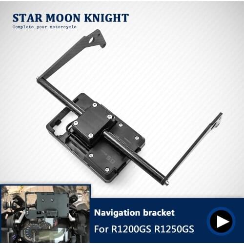 For BMW R1200GS LC&ADV 2013-2019 R1250GS motorcycle Stand Holder Phone Mobile Phone GPS Plate Bracket Phone Holder USB