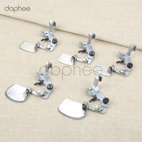 Dophee 1pc Hemmer Presser Foot F502 zigzag folder steep turn folders steel ARC Round corner faster 0.32/0.48/0.64//0.80/0.95CM