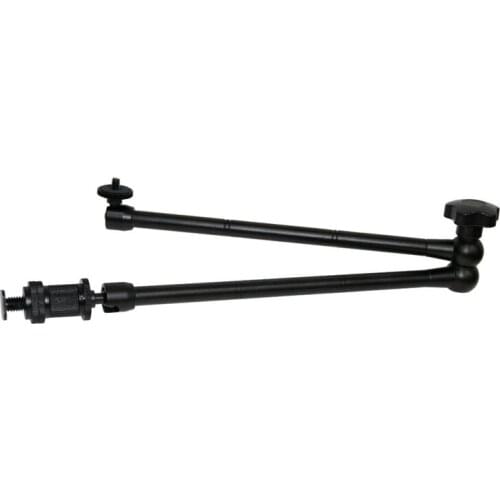 Hot 20Inch Adjustable Articulating Friction ic Arm with Hot Shoe Mount for LED Light DSLR Rig LCD Monitor