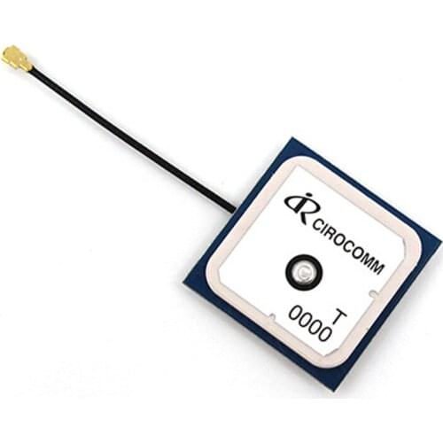 GPS Beidou Dual Frequency 28dB High Gain 5cm Line Length Active Built-In Ceramic Antenna 25*25*6.5mm