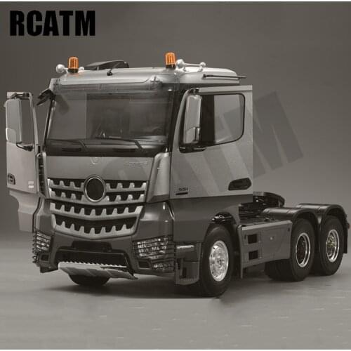 HERCULES HOBBY 1:14 Scale 3 Axial RC Truck Trailer Head Movable Door for 1/14 Mercedes Benz Tamiya Tractor Actros 3551 6X4