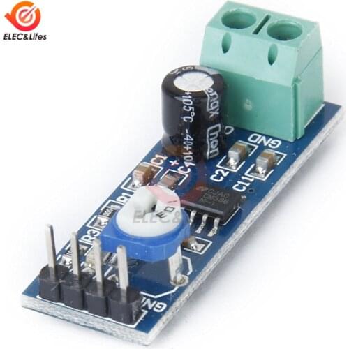 LM386 Audio Power Amplifier Module 200 Times Gain Amplifier Board Mono Power Amplifier 10K Adjustable Resistance 5V-12V Input