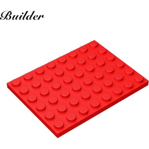 Little Builder 3036 MOC Thin Figures Bricks 6x8 Dots 10pcs Building Blocks DIY Creative Assembles Particles Toys for Children