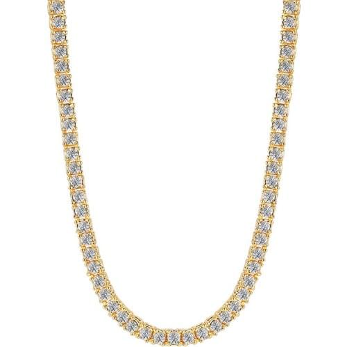 2021 Fashhion Accessories Trendy And Personality Alloy Single Drain Diamond Temperament Necklace Suitable For Women And Men