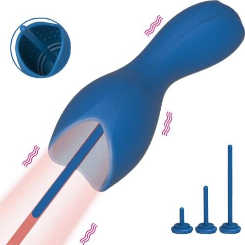 Male Penis Pump Vibrator Urethra Expansion Stimulator For Men Urethra Masturbation Penis Plug Erotic Sex Toys Penis Massager