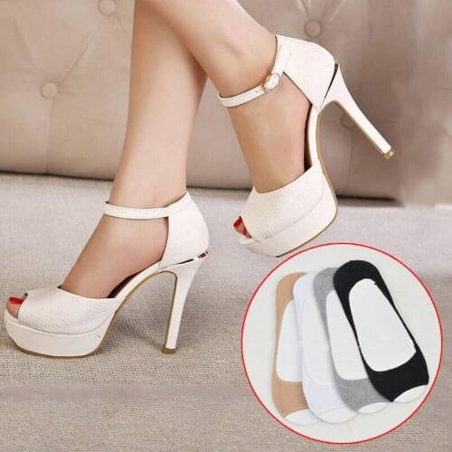 Boat Socks For Women Summer Breathable Fish Mouth Invisible Sock 1 Pair 2021 Fashion Non-Slip Famale Shallow Mouth Low Cut Socks