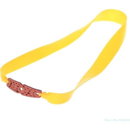 New 1Pc Slingshot Band Flat Rubber Elastic Catapult Outdoor Shooting Hunting Finger Ring Drop Ship