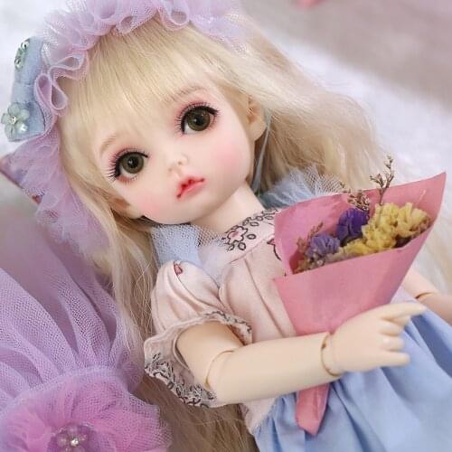 OUENEIFS Peanut BJD YOSD Doll 1/6 Girl Body Toys for Children Friends Gift