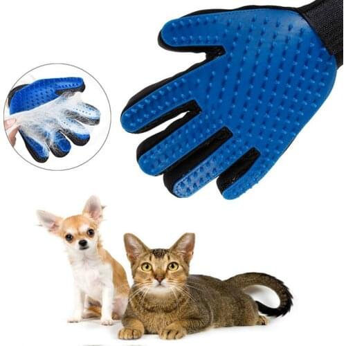 Cat Grooming Glove for Cats Wool Glove Pet Hair Deshedding Brush Comb Glove for Pet Dog Cleaning Massage Glove for Animal