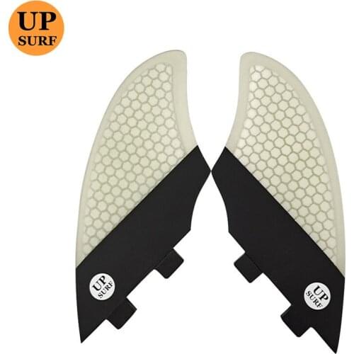 Surfboard Double Tabs Black With White Color Twin fins keel fins Fiberglass Surfboard Fin surf Fins surfboard accessories