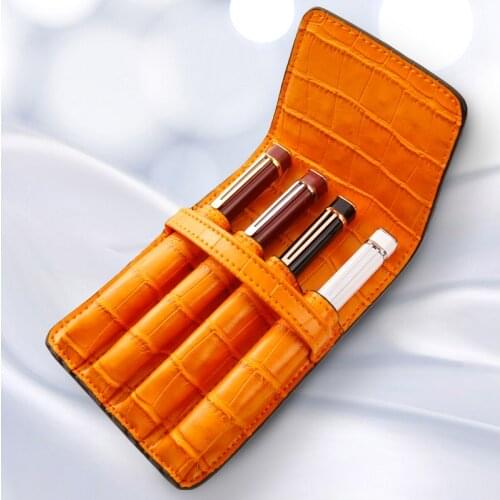 Luxury Pen Pencil Bag Storage Pouch Leather Vintage Retro Creative School Stationary Accessories