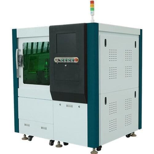 Steel 1000W fiber laser cutting machine full cover 6040 6060 laser metal cutting machine closed