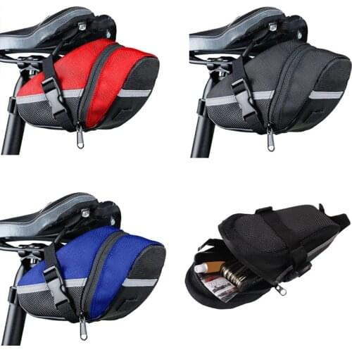 Bike Saddle Bag Bicycle Under Seat Storage Outdoor Rear Tail Pouch Cycling Bag