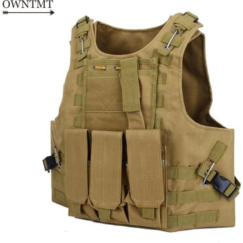 SWAT Airsoft tactical vest military amphibious MOLLE vest multicam tactical combat vest military tactical gear 6 Color clothing