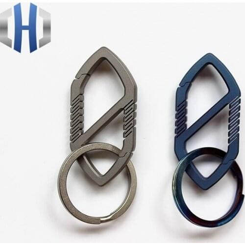 Titanium Keychain Outdoor 8 Word Buckle EDC Hanging / Hanging Buckle / Flashlight Buckle / Car Keychain