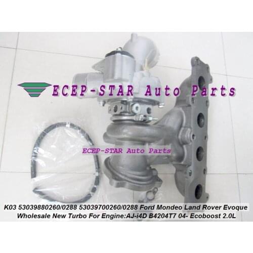 Turbo K03 53039880260 53039880289 53039700288 53039880288 For Ford Mondeo for Land Rover Evoque AJ-i4D B4204T7 Ecoboos 04- 2.0L