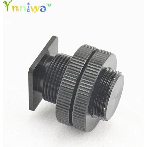 5/8 inch 1/4 inch Screw Metal shockproof clip Hot shoe Adapter for Camera tripod head Microphone Mic Mount Bracket