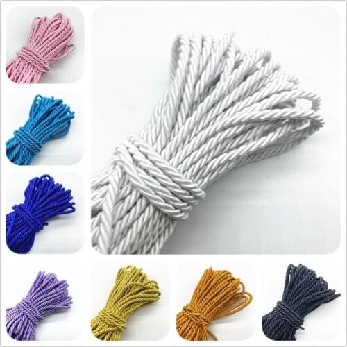 10yards/Lot 3mm 3-Strand Paracord Rope Polypropylene Rope For Home Decoration Accessories DIY Handmade Home Textile Decoration