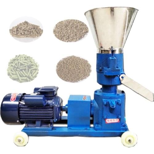 100kg/hour animal feed/wood/fuel pellet machine price 220v/380v