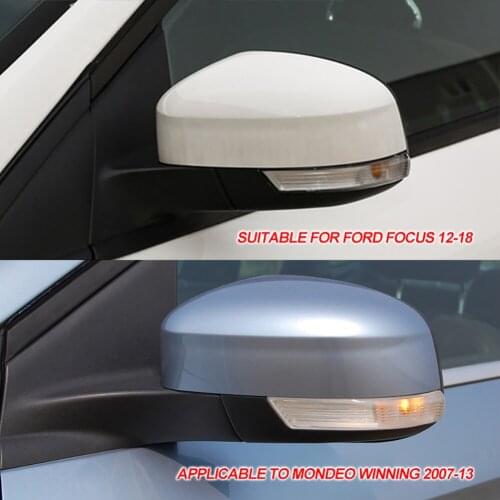 1Pc Mirror Turn Signal Corner Light Lamp Cover Shade Screen for Ford Focus 2 3 2012-2018 Mondeo 2007 - 2013