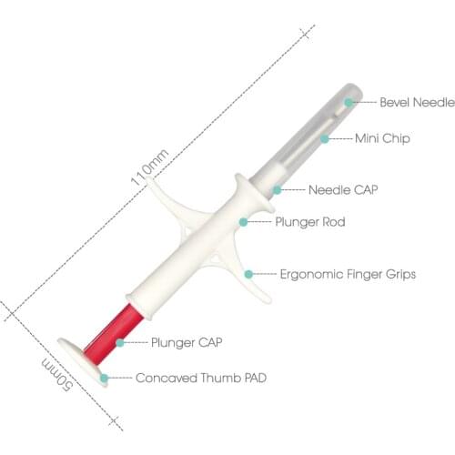 20pcs FDX-B 134.2khz RFID Microchip 2*12mm Electric Syringe Pump Cattle Syringes Cat Injector