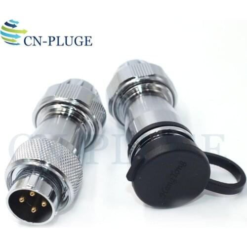 WS20 Series 4 pin Wire Connector LED Power Docking metal Connector Plug & Socket