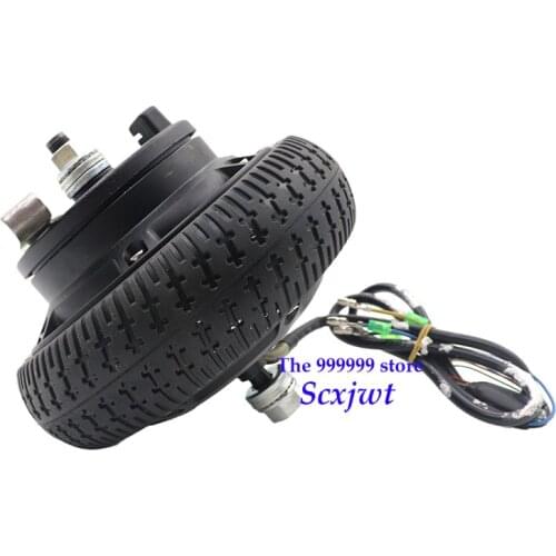 6.5 inch Scooter Wheel Drum brake motor solid tyre 24V/36V 350W motor engine hub motors Accessories