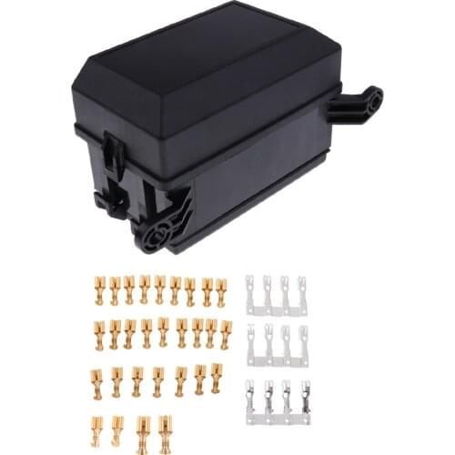 6-Way Fuse Holder And Relay Socket Holder Base With Waterproof Cap