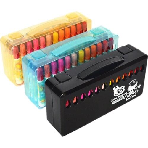 36 Colors Watercolor Pen Art Markers School Non-Toxic Water Color Washing Graffiti Drawing Pen Gifts Box Art Painting Supplies
