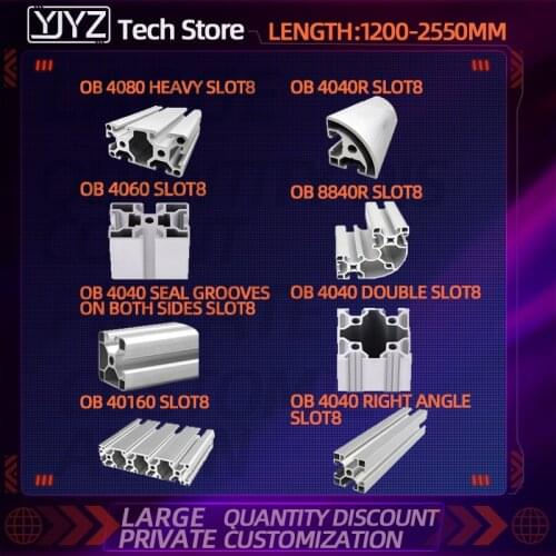 Aluminum profile European standard 6060-100100 industrial aluminum profile mask machine accessories square tube frame