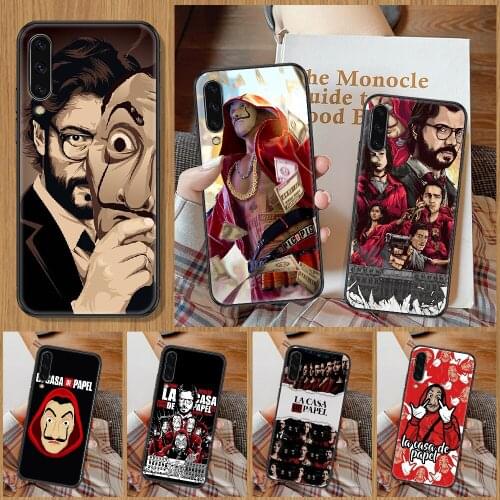Money Heist House Paper TV Phone Case For Samsung Galaxy A 10 12 20E 21S 30 32 40 50 51 52 70 71 72 5 6 7 2016 2018 black pretty