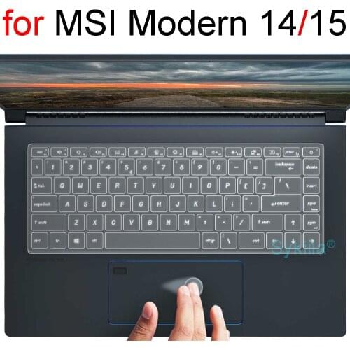 Keyboard Cover for MSI Modern 14 15 14A 14B 15A B4MW Clear Silicon Protector Skin Case Laptop Accessories A5M A11 A10M Funda TPU